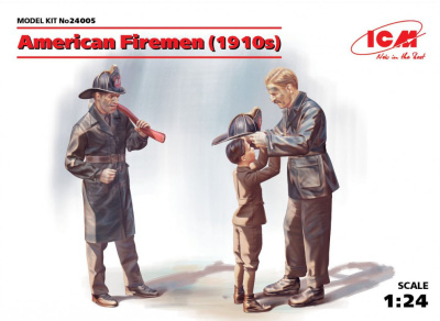 1/24 Фигуры_ Американские пожарные _1910-е годы_ _ICM_ 24005_