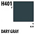 Краска акриловая Mr_Hobby Dark Gray _темно-серый__ матовая_ 10 мл _H401_