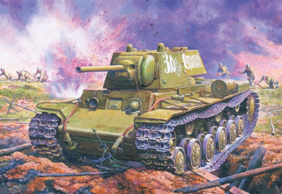 1/35 Тяжелый танк КВ-1 обр_ 1941г__ ранний _EE_ 35084_