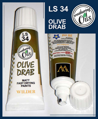 Масляная краска Wilder _матовая__ Olive Drab_ 20 мл _LS34_