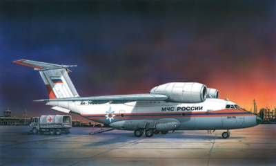1/288 Транспортный самолет Ан-74 _EE_ 28806_