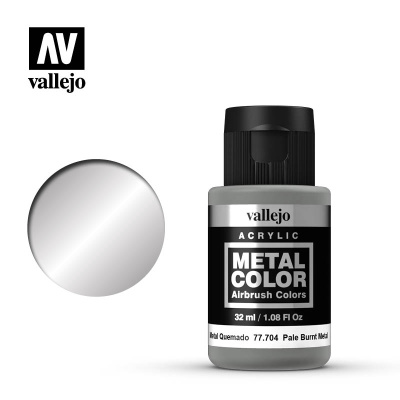 Краска-металлик Pale Burnt Metal _бледный жженый металл__ под аэрограф_ акрил_ 32 мл_ _77704_