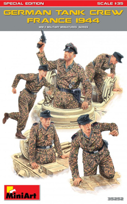 1/35 Фигуры Нем_ танковый экипаж_ Франция_ 1944 г__ спец_выпуск _MiniArt_ 35252_