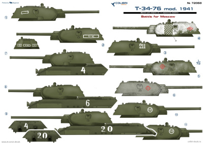 1/72 Т-34-76 мод_ 1941_ битва за Москву _Colibri_ 72068_