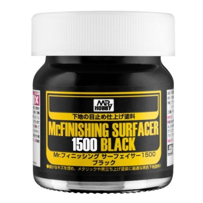Грунтовка Mr_ Surfacer 1500_ черная_ 40 мл _Mr_Hobby_ SF288_