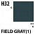 Краска акриловая Mr.Hobby Field Gray (1) (полевой серый 1), глянцевая, 10 мл (H32)