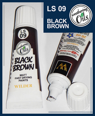 Масляная краска Wilder (матовая), Black Brown, 20 мл (LS09)
