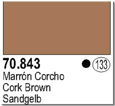 Краска Vallejo Cork Brown_ 17 мл_ _70843_