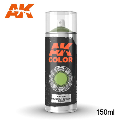 Краска AK Russian Green (русский зеленый), спрей, 150мл (AK1026)