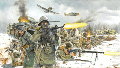 1/72 Немецкая пехота в зимней униформе_ 2 МВ _Italeri_ 6151_
