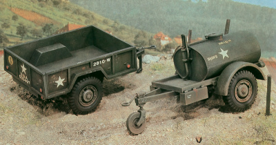 1/35 Автомобиль  250 GAL_S TANK TRAILER - M101 CARGO TRAILER _Italeri_ 0229_