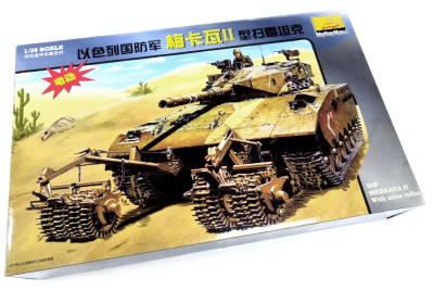 1/35 Израильский танк Merkava II with RKM mine roller _MiniHobbyModels_ 80107_