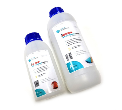 Эпоксидная смола Artline Crystal Epoxy_ прозрачная_ 2х компонентная_ 1кг _ARC1000_