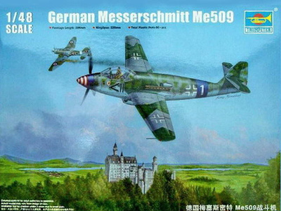 1/48 Самолёт  Messerschmitt Me 509 _Trumpeter_ 02849_