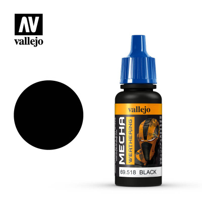Смывка Black _черная__ акрил_ 17мл _Vallejo_ 69518_