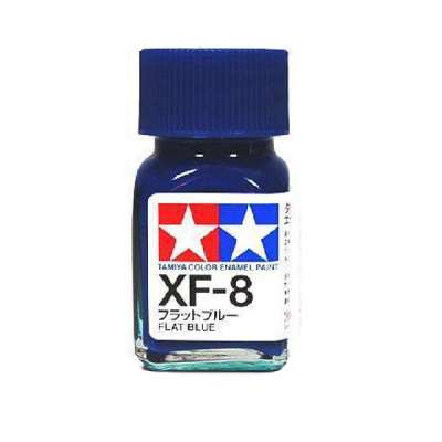 XF-08 Эмаль Flat Blue (синяя), матовая, 10мл (Tamiya, 80308)