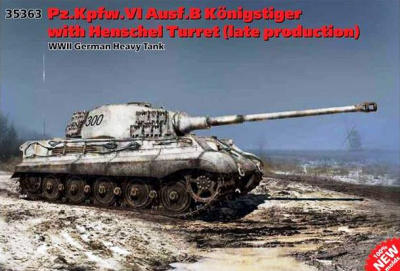 1/35 Нем_ тяжелый танк Kingtiger с башней хеншель _поздн_выпуск_ _ICM_ 35363_