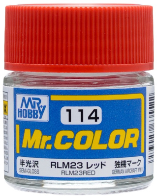 Краска акриловая Mr_Hobby RLM23 Red _красный__ полуглянцевая_ 10 мл _C114_