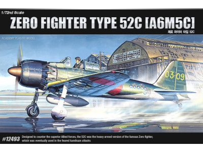 1/72 Самолет A6M5c Zero Fighter type 52c _Academy_ 12493_