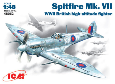 1/48 Спитфайр Mk_ VII_ ВВС Великобритании_ самолет _ICM_ 48062_