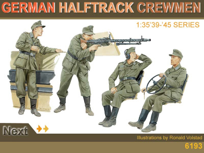 1/35 Фигуры  German Halftrack Crewmen _Dragon_ 6193_