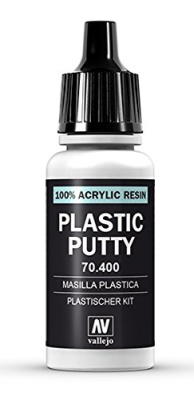 Шпатлевка Vallejo Plastic Putty_ белая_ акриловая_ 17 мл _70400_