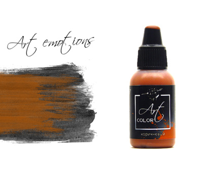 Краска Коричневый_ 18мл _Pacific88_ ART337_