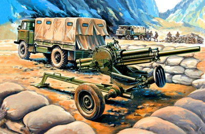 1/35 82-мм миномет 2Б9 _Василек_ с транспортной машиной 2Ф54 _35136_