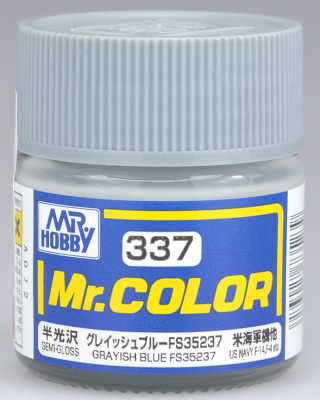 Краска акриловая Mr_Hobby Grayish Blue FS35237 _серо-синий__ полуглянцевая_ 10 мл _С337_