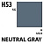 Краска акриловая Mr_Hobby Neutral Gray _нейтральный серый__ полуглянцевая_ 10 мл _H53_