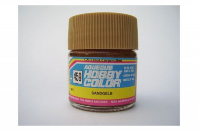 Краска акриловая Mr.Hobby SANDY YELLOW (пустынно-желтый), 10 мл (H459)