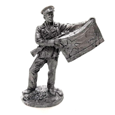 Старшина 1-й статьи с флагом ВМФ_ 1941-43 гг_ СССР _EkCastings_ ww2-36_