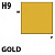 Краска акриловая Mr.Hobby Gold (золотой), металлик, 10 мл (H9)