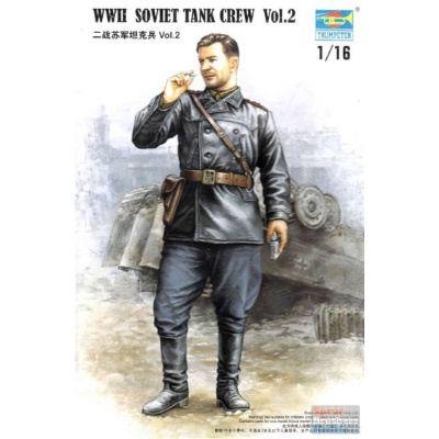 1/16 Советский танкист_ 2МВ_ версия 2_ с фототр_ _Trumpeter_ 00702_