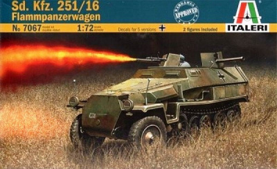 1/72 Нем_ бронемашина Sd_Kfz_251/16 Flammpanzerwagen _Italeri_ 7067_