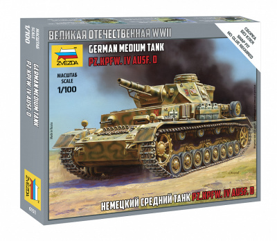 1/100 Немецкий танк Т-IV _Звезда_ 6151_