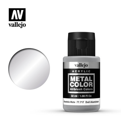 Краска-металлик Dull Aluminium _тусклый алюминий__ под аэрограф_ акрил_ 32 мл_ _77717_