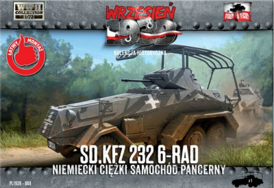 1/72 Нем_ БТР Sd_Kfz 232 6-RAD + журнал _язык польский_ _FirstToFight_ 068_