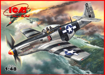 1/48 Мустанг P-51 К_ американский истребитель ІІ Мировой войны _ICM_ 48154_