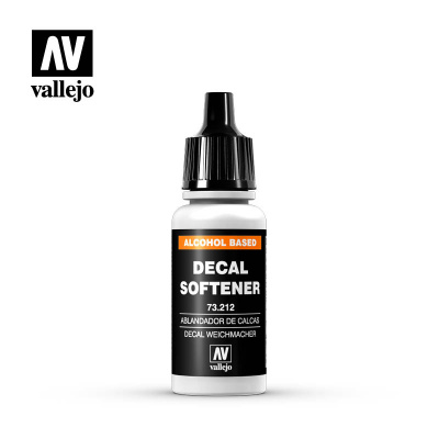 Жидкость для размягчения декалей Vallejo Decal Softener, 17мл (Vallejo, 73212)