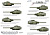 1/35 Танк Т-34/76 УЗТМ_ Часть 2 _на 7 вариантов окраски_ _Colibri_ 35034_