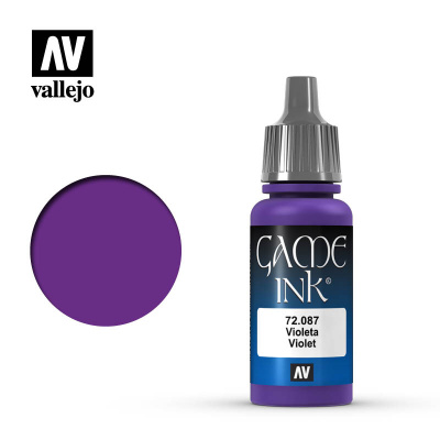 Смывка Vallejo Game Ink, Violet, 17 мл (72087)