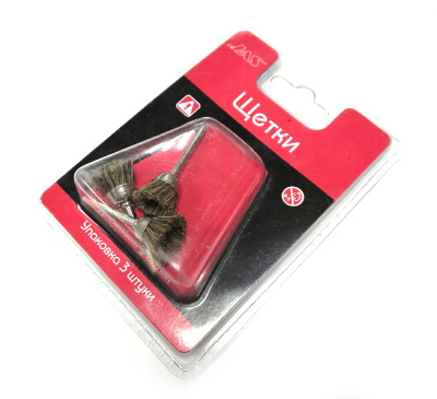 Щетка щетина_ 12 мм_ 3 шт_/уп__ блистер _JAS_ 2052_