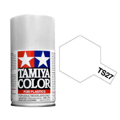 TS-27 Matt White (Белая матовая) краска-спрей (Tamiya, 85027)