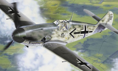 1/72 Нем_ самолет Messerschmitt Bf-109 F2/4 _Italeri_ 0053_