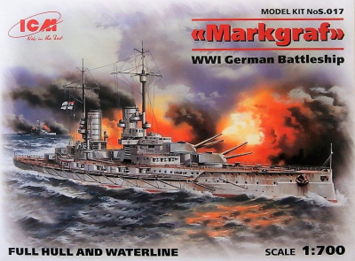 1/700 _Маркграф__ Германский линейный корабль І МВ _ICM_ s_017_