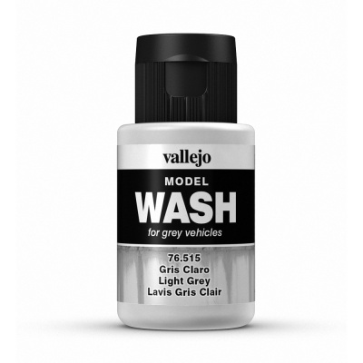 Смывка Vallejo Model Wash, Light Grey (светло-серая), 35мл (Vallejo, 76515)