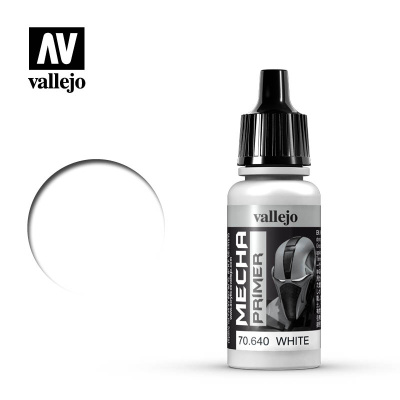 Грунтовка Vallejo Mecha Primer_ белая_ сверхстойкая_ акрил_ 17мл _70640_