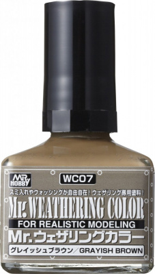 Смывка Mr. Weathering Color, серо-коричневая, 40 мл (wco7)