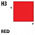 Краска акриловая Mr.Hobby Red (красный), глянцевая, 10 мл (H3)